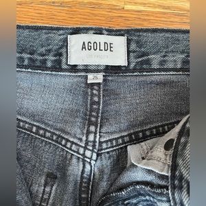 Agolde Riley High Rise Straight Crop Jeans